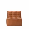 Ethnicraft N701 fåtölj Läder old saddle