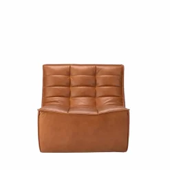 Ethnicraft N701 fåtölj Läder old saddle