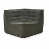 New Ethnicraft N701 hörnmodul rak Moss Eco fabric