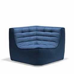 Ethnicraft N701 hörnmodul rak Tyg blue