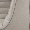 Ethnicraft N701 hörnmodul rak Tyg Ecru beige
