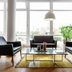 Discount OX Denmarq Ninety soffbord rektangulärt marmor marquina svart stativ