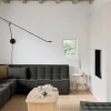 Hot Ethnicraft N701 modulhörnsoffa med rakt hörn tyg Moss Eco 301x231 cm