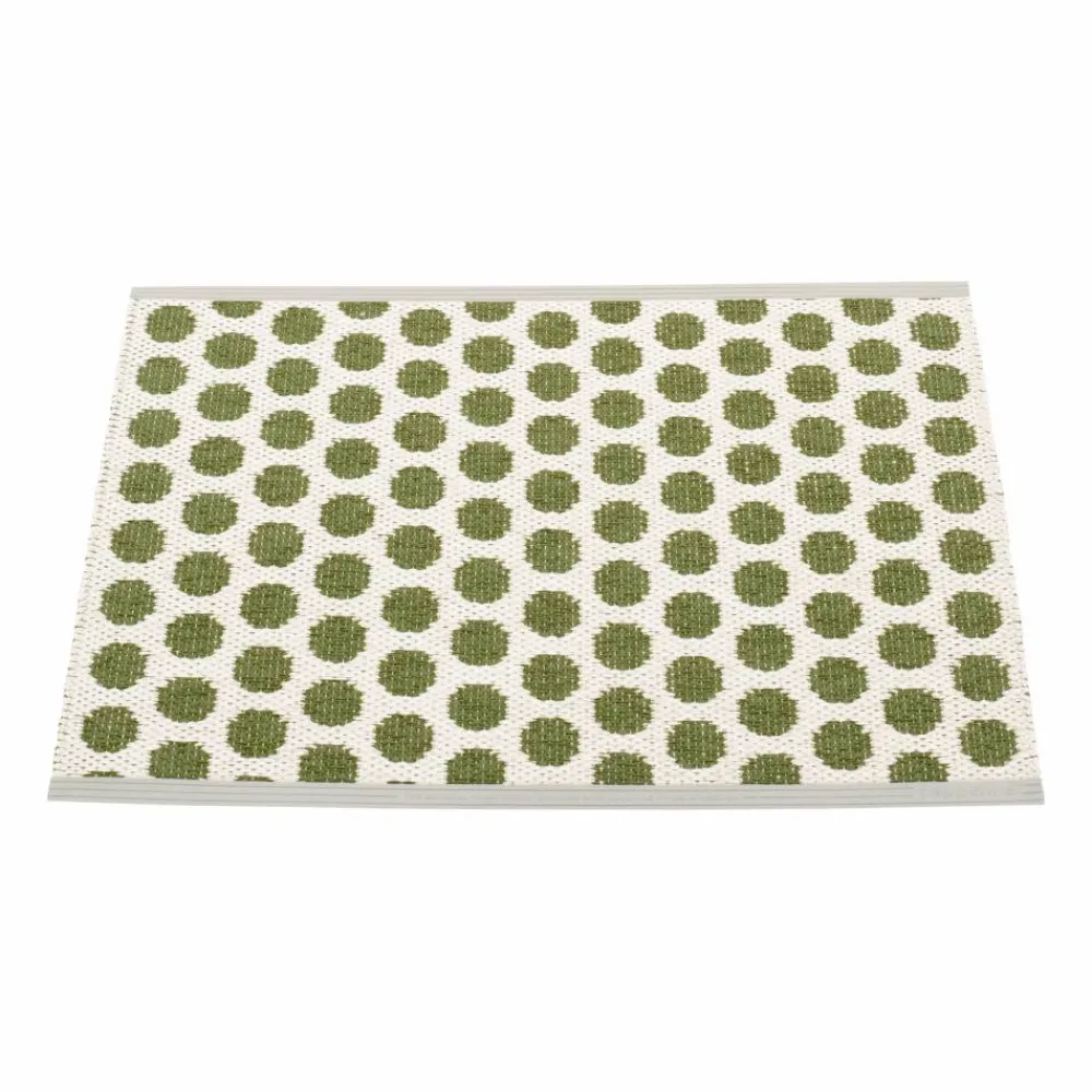 Pappelina Noa badrumsmatta Dark olive-vanilla 50x70 cm