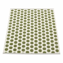 Clearance Pappelina Noa badrumsmatta Dark olive-vanilla 70x90 cm
