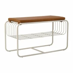 Scandi Living Nod bänk/skohylla 80x36x42 cm Beige