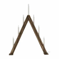 New Scandi Living Nord adventsljusstake 60 cm Mörkbetsad