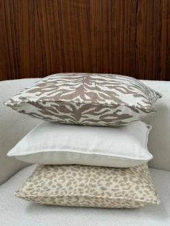 Outlet Tinted Norell prydnadskudde Leopard beige-off white 50x50 cm
