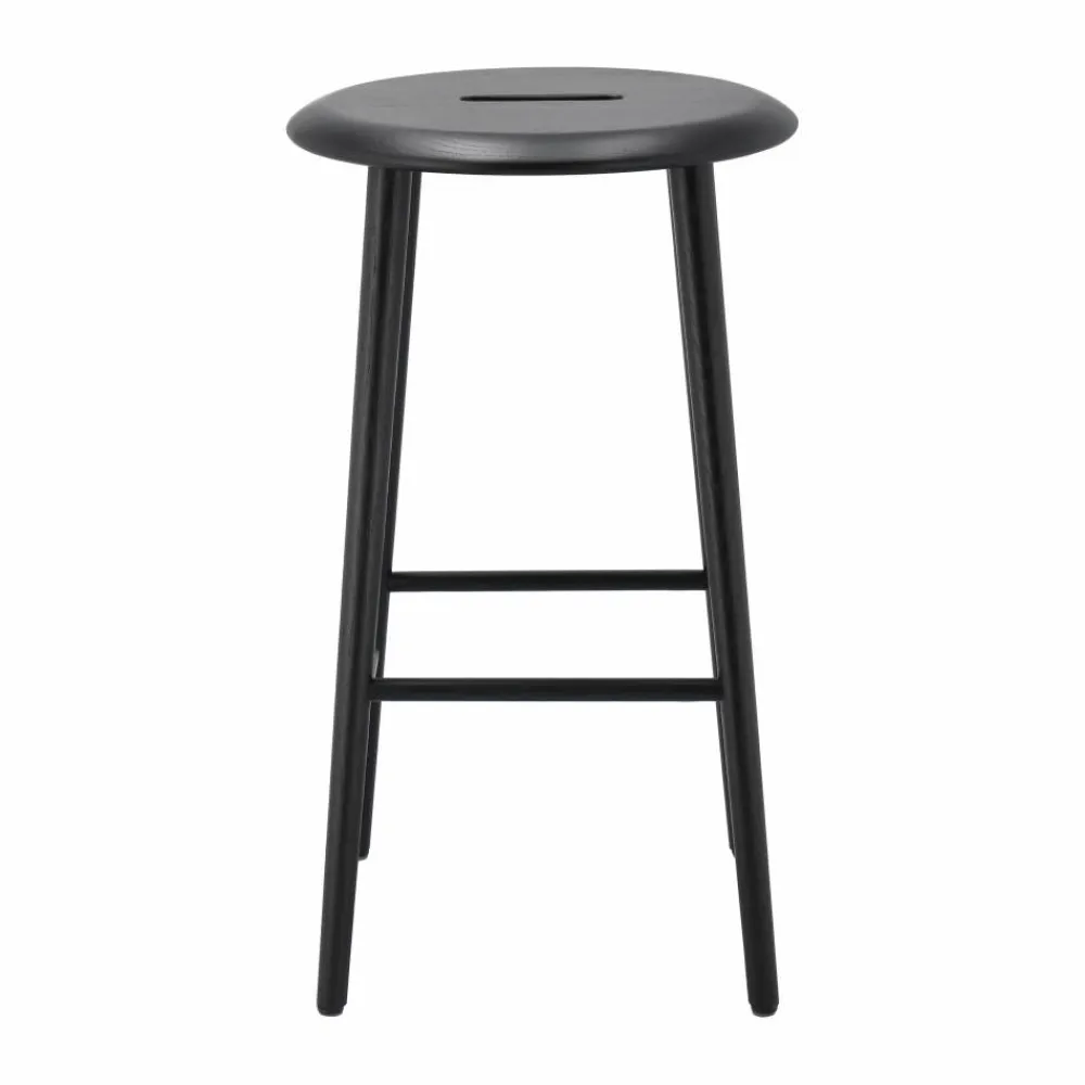 Sale 1898 Norrabo barpall 65 cm Svartlackad ek