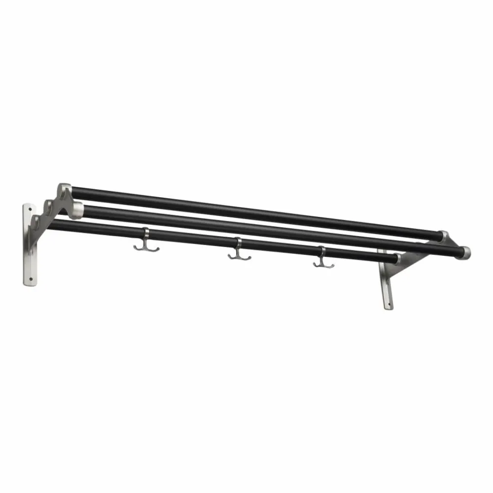 Clearance Essem Design Nostalgi 291 hatthylla 100 cm Svart-aluminium