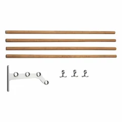 Essem Design Nostalgi 291 påbyggnad hatthylla 100 cm Bambu-aluminium
