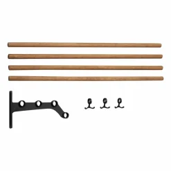 Essem Design Nostalgi 291 påbyggnad hatthylla 100 cm Bambu-svart