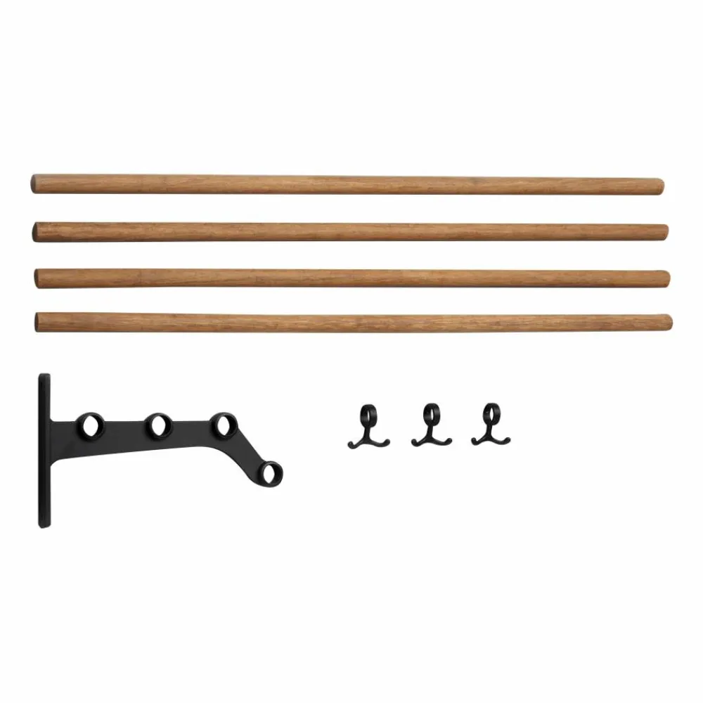 Essem Design Nostalgi 291 påbyggnad hatthylla 100 cm Bambu-svart