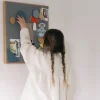 Nofred Noticeboard anslagstavla + 3 magneter Blå