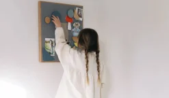Nofred Noticeboard anslagstavla + 3 magneter Blå
