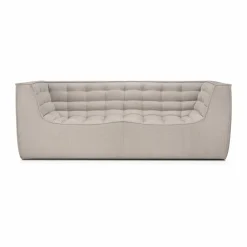 Outlet Ethnicraft N701 soffa 2-sits Beige med armstöd