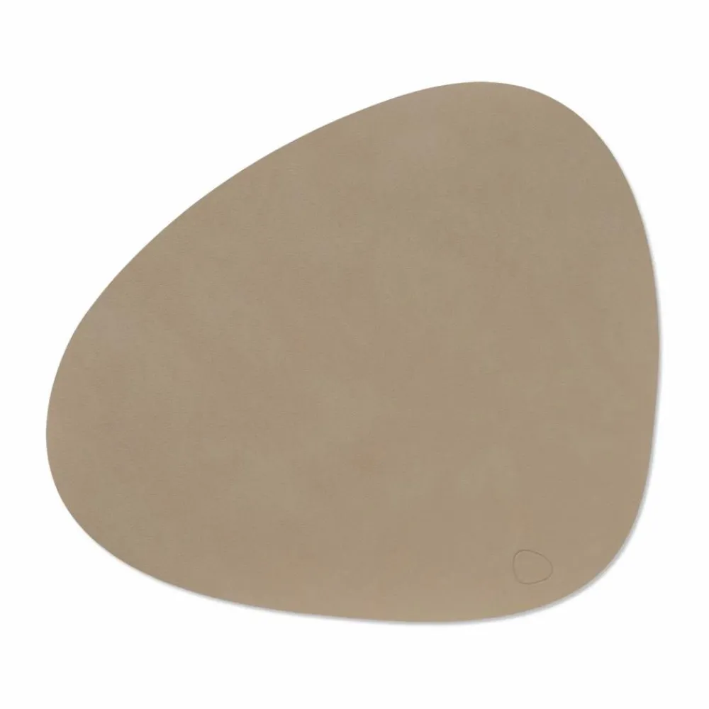 LIND DNA Nupo bordstablett curve L Clay brown