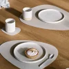 Clearance LIND DNA Nupo bordstablett curve L Oyster white