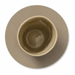 LIND DNA Nupo glasunderlägg circle Clay brown