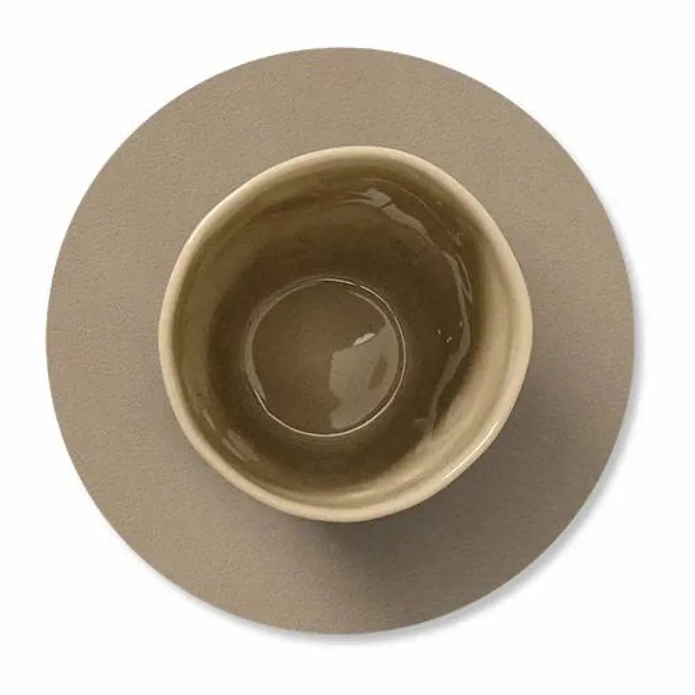 LIND DNA Nupo glasunderlägg circle Clay brown
