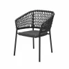 Cane-line Ocean karmstol soft rope Dark grey