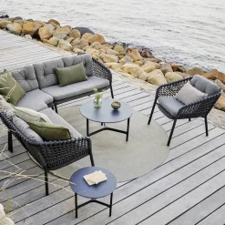 Cane-line Ocean modulsoffa Dark grey vänster
