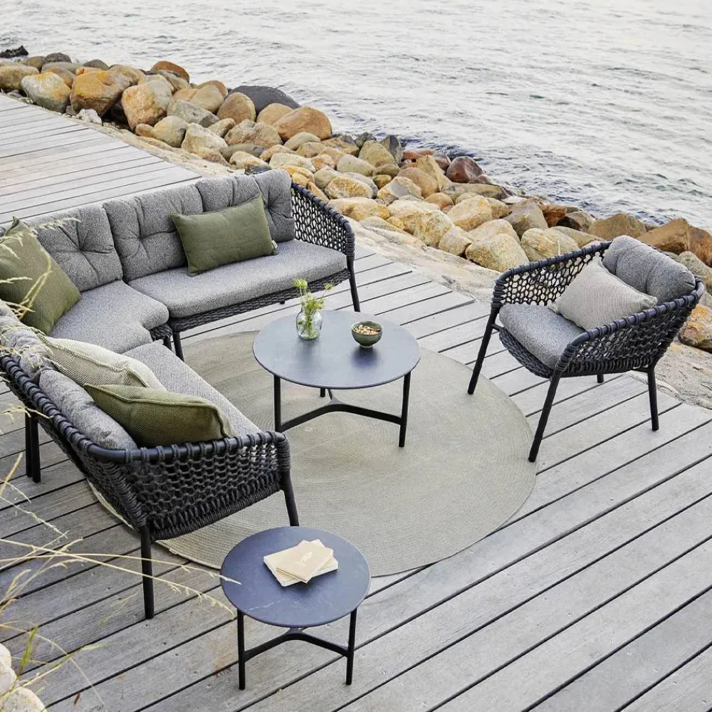 Cane-line Ocean modulsoffa Dark grey vänster