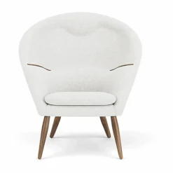 Audo Copenhagen Oda loungestol helklädd Hallingdal 0110-valnöt