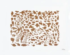 Iittala Oiva Toikka Cheetah poster brun 50x70 cm