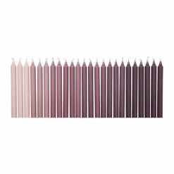 Best Ferm Living Ombre antikljus 24 st Dark grape