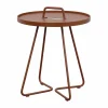 Cane-line On-the-move sidobord Ø44 cm Desert red