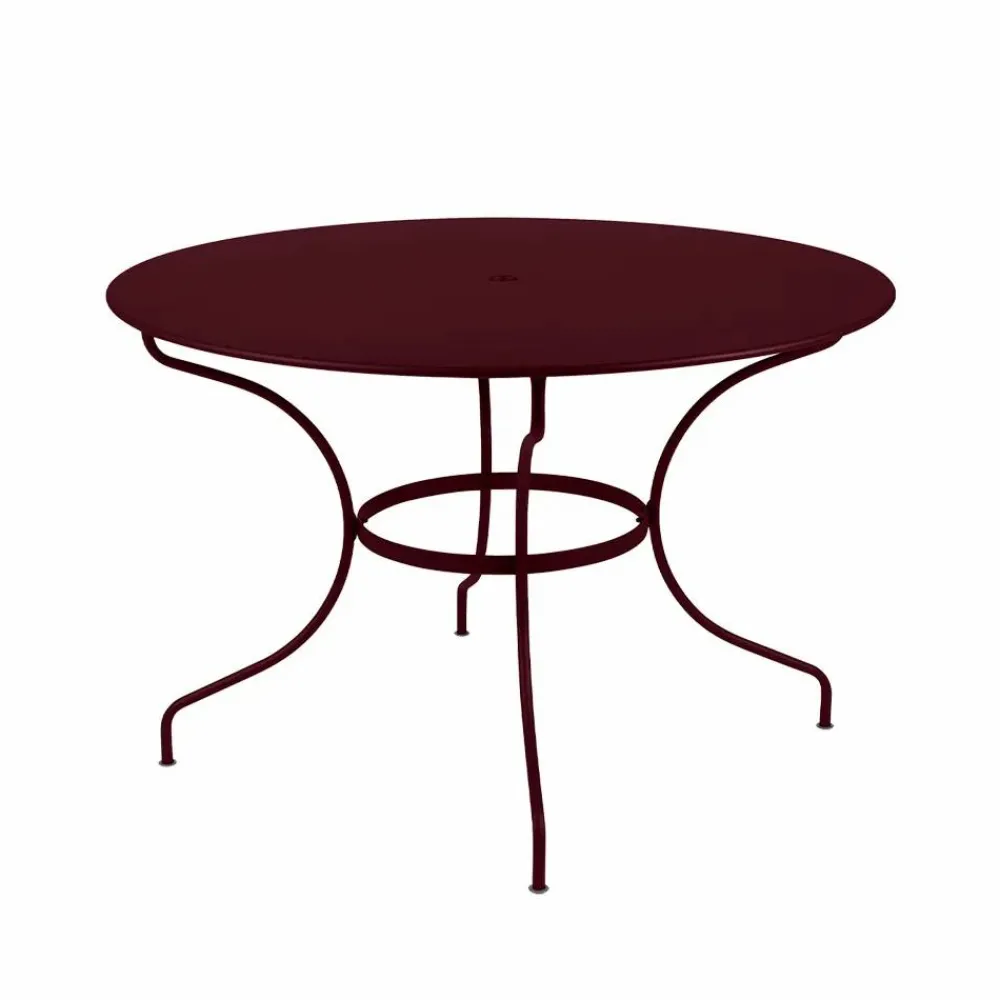 New Fermob Opera+ bord Ø117 cm Black cherry (vinröd)