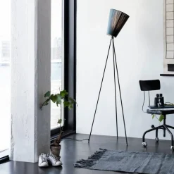 Northern Oslo Wood golvlampa skärm Svart