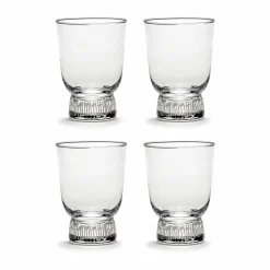 Serax Ottolenghi Feast dricksglas 33 cl 4-pack Stripes sandblasted