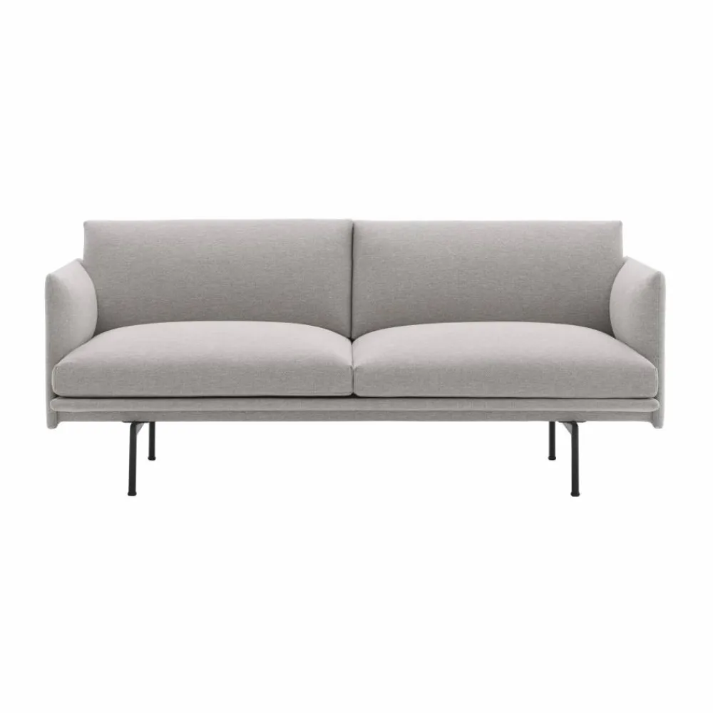 Muuto Outline soffa 2-sits Clay 12-Black