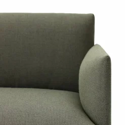 Muuto Outline soffa 2-sits Fiord 151 grey-Black