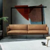Muuto Outline soffa 2-sits Refine leather cognac-Black