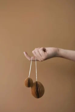 Clearance DBKD Ovoid påskhänge papper 7 cm Terracotta