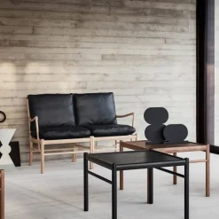 Discount Carl Hansen & Søn OW149-2 Colonial soffa 2-sits Loke 7150 läder-vitoljad ek