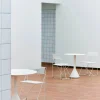 Online HAY Palissade Cone runt cafébord Cream white Ø70 cm