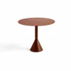 Outlet HAY Palissade Cone runt cafébord Iron red Ø90 cm