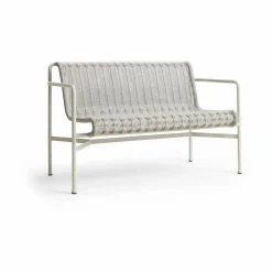 Clearance HAY Palissade Cord Dining bänk med armstöd Sky grey