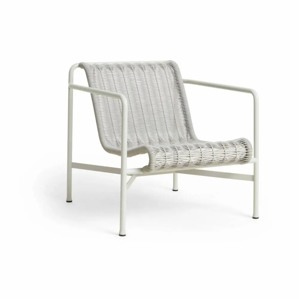 HAY Palissade Cord Low loungefåtölj Sky grey