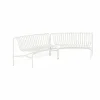 Hot HAY Palissade Dining parkbänk in-in Cream white