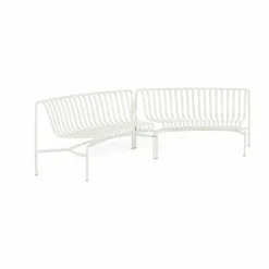 Hot HAY Palissade Dining parkbänk in-in Cream white