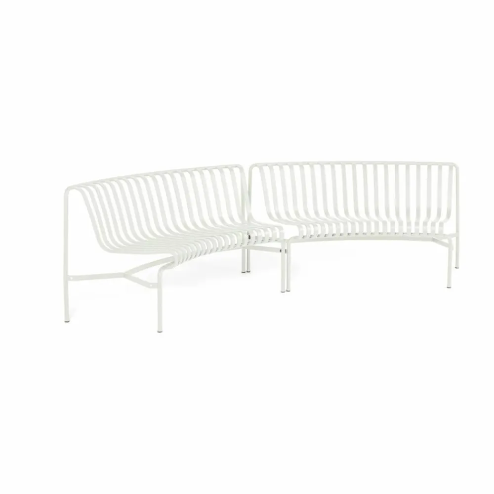 Hot HAY Palissade Dining parkbänk in-in Cream white