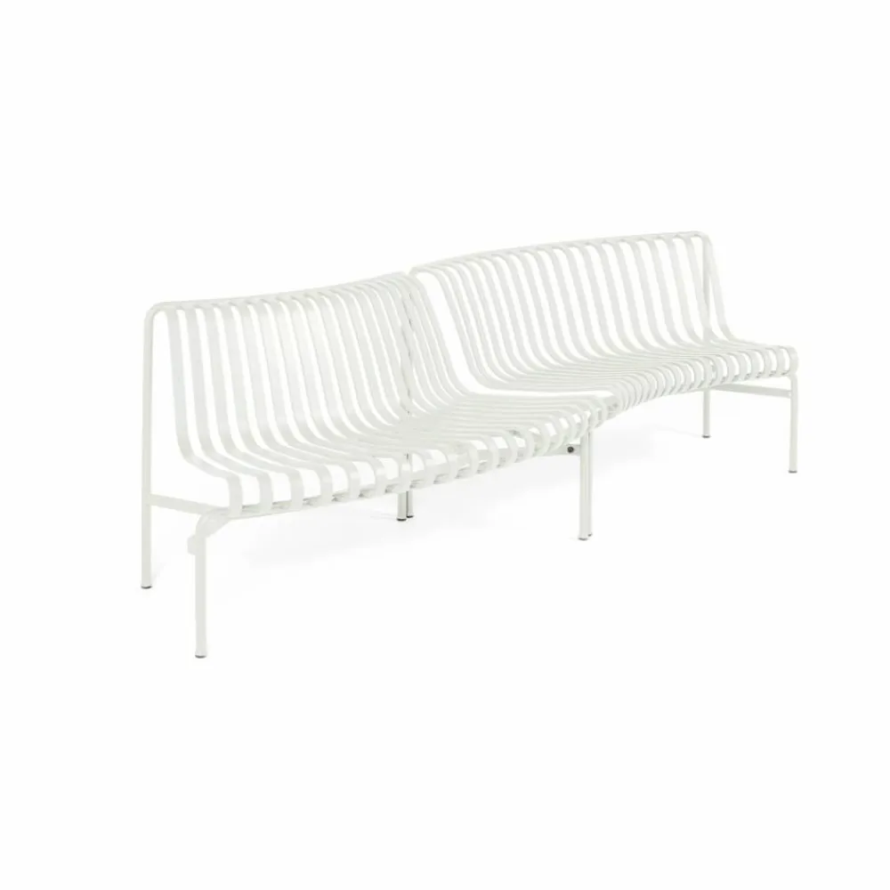 HAY Palissade Dining parkbänk in-out Cream white