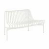 HAY Palissade Dining parkbänk med rygg utsvängd Cream white