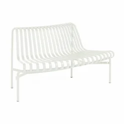 HAY Palissade Dining parkbänk med rygg utsvängd Cream white