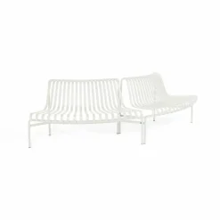 Hot HAY Palissade Dining parkbänk out-out Cream white